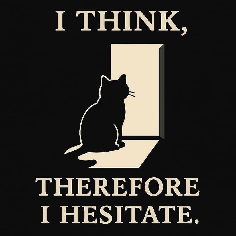 I Think, Therefore I Hesitate – Cat by the Door